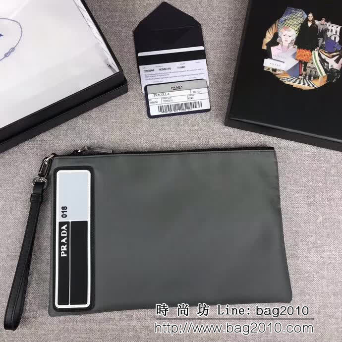 PRADA普拉達 專櫃同步 最新款式 限量版 時尚男士手包 2NH006 DD1160